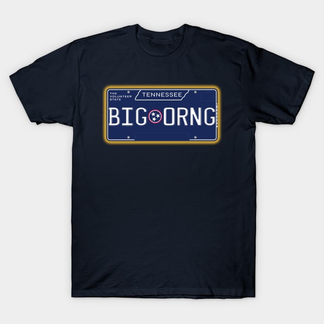 TN License Plate- BIG ORNG T-Shirt by AR100AR